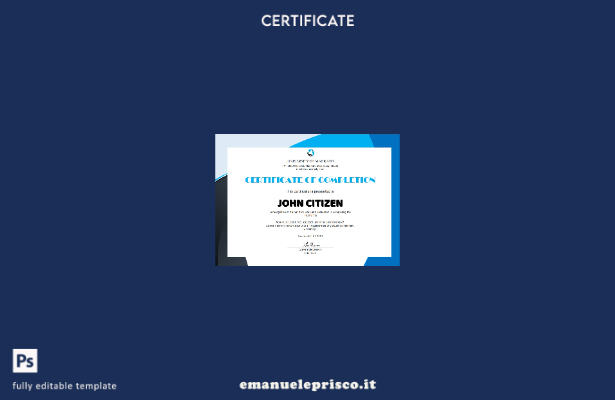 modello di certificato di tirocinio HR USA in stile verificato